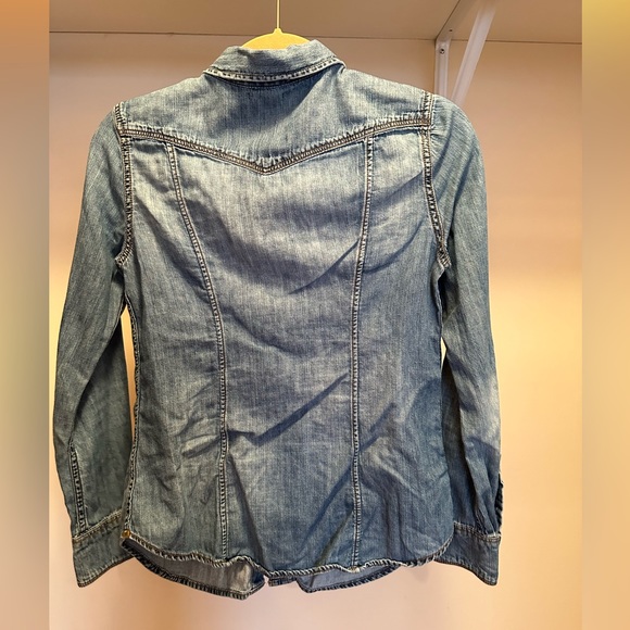 Levi’s western denim trucker shirt with snap buttons - Picture 5 of 7